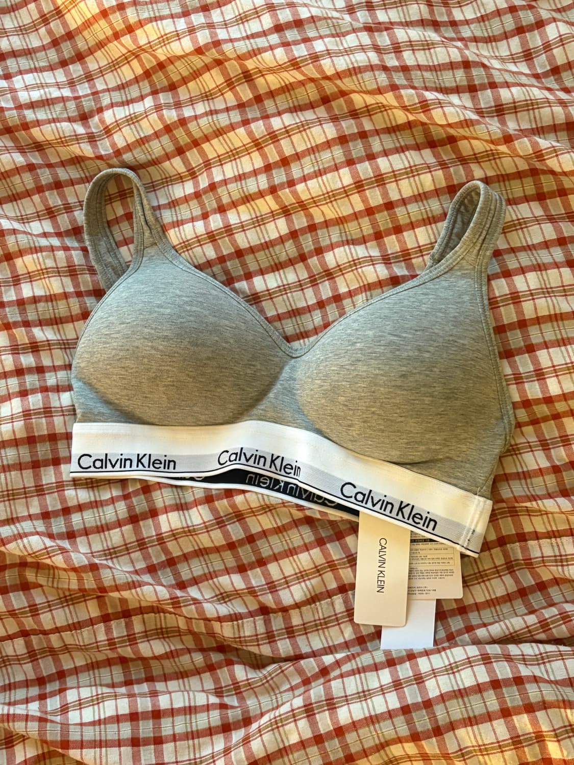 Calvin Klein 캘빈클라인 브라렛 그레이 새상품 제니브라렛 상품이미지1