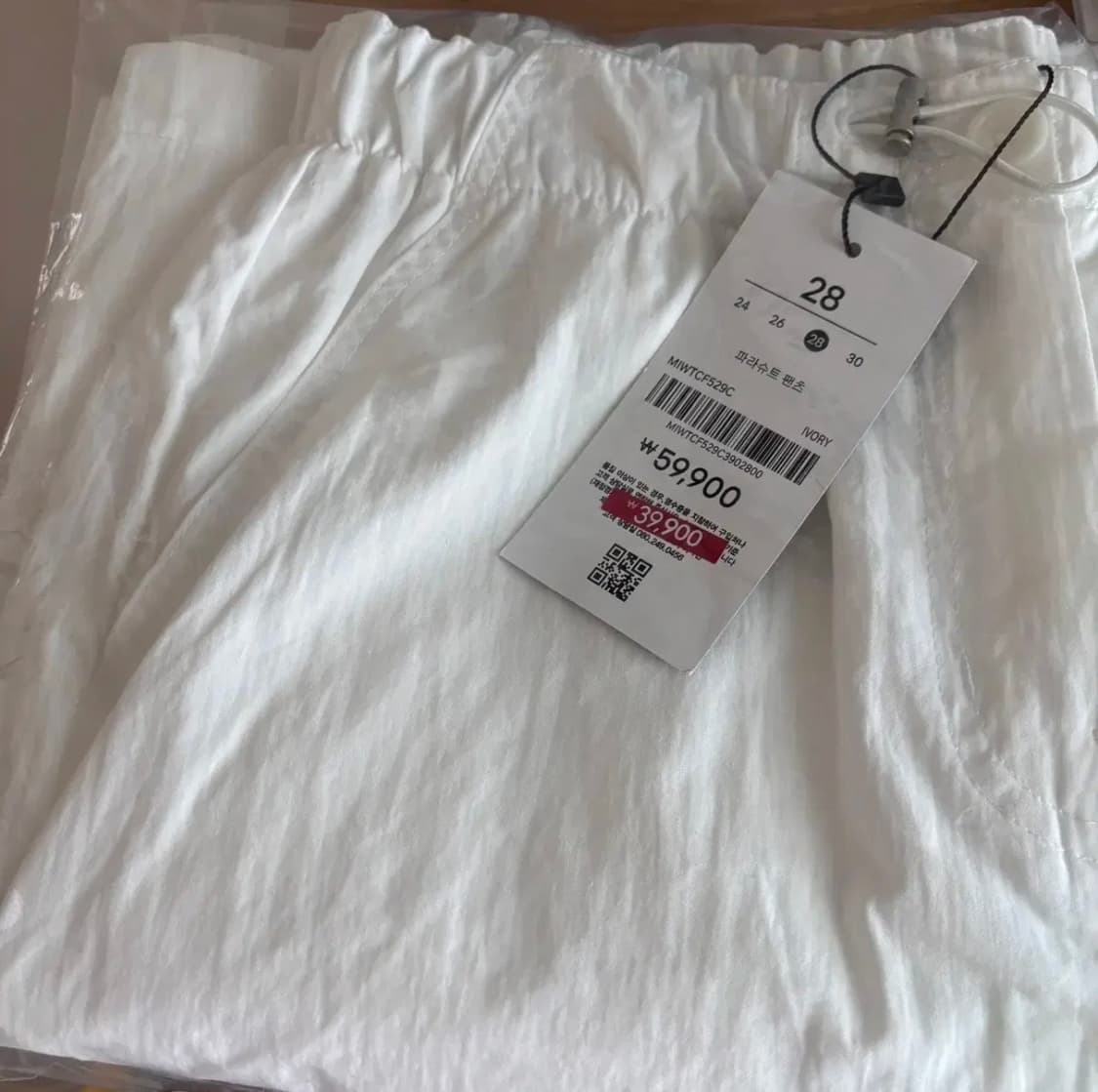 28) 미쏘 파라슈트 팬츠 아이보리 상품이미지3