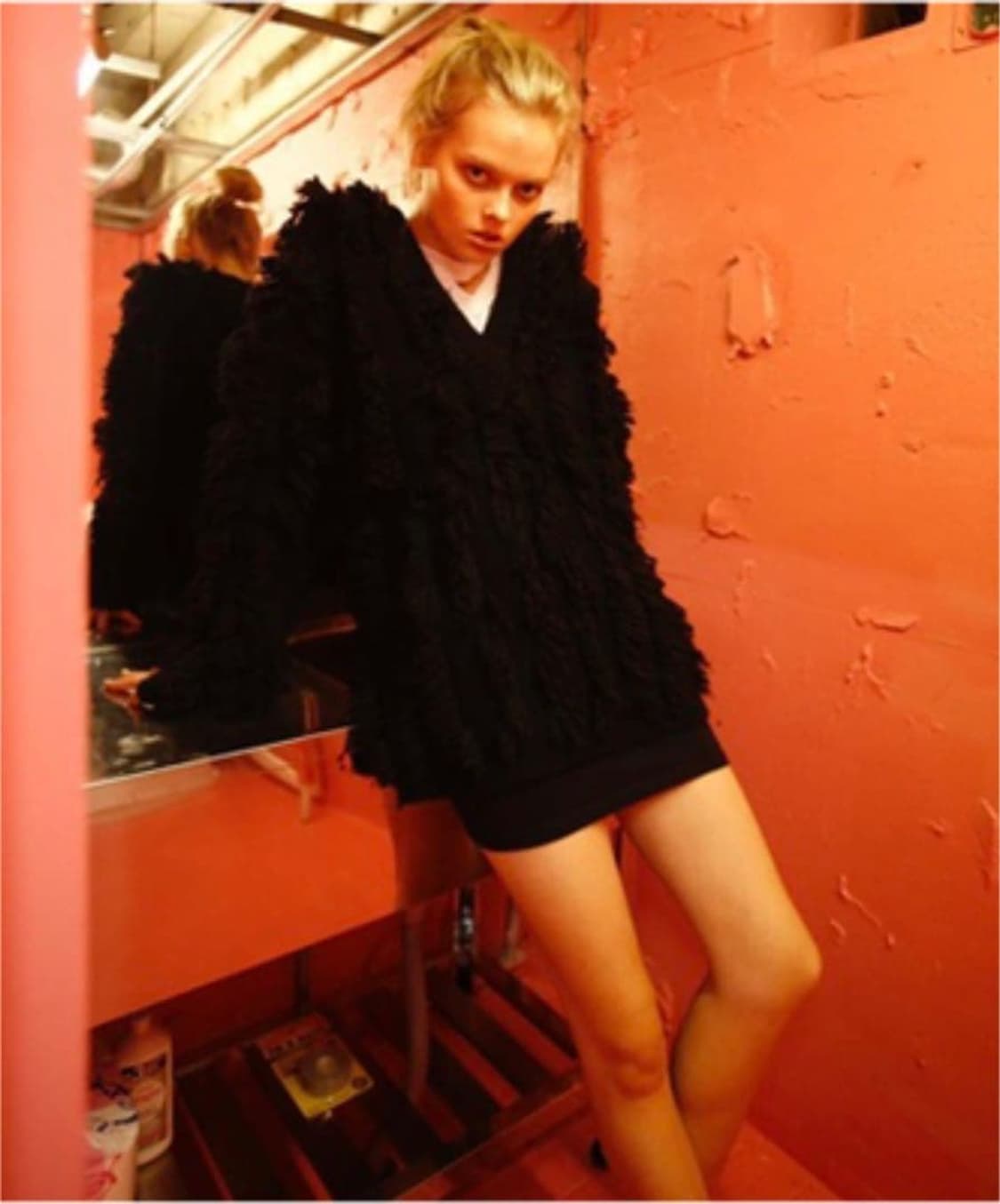 F) perverze 퍼버즈 프린지 니트 가디건 상품이미지1