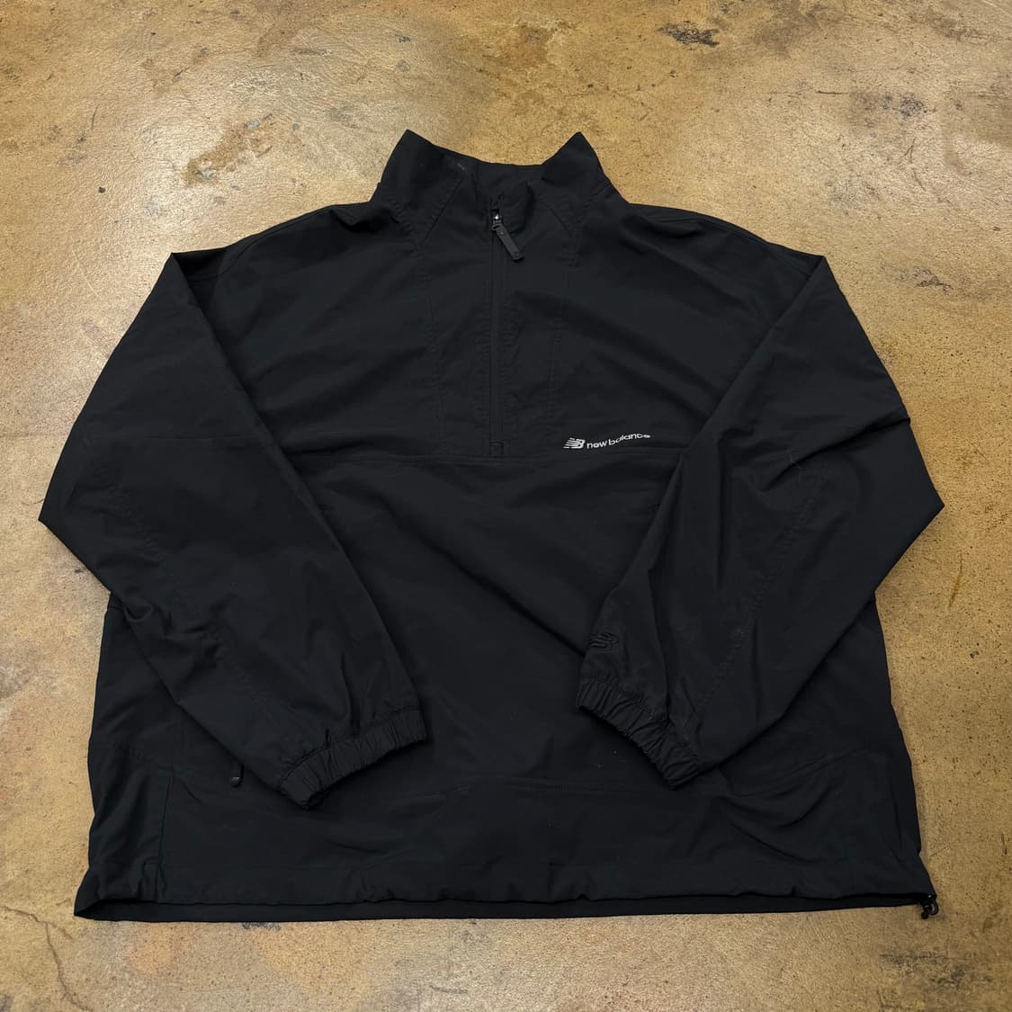 [정품/2XL] 뉴발란스 블랙 반집업 바람막이 자켓 b10 상품이미지2