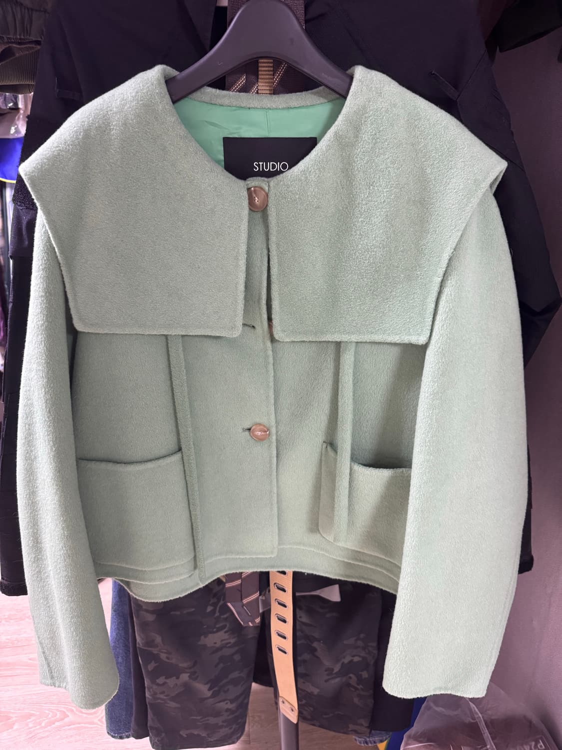 STUDIO LAP 민트 크롭 자켓 상품이미지1