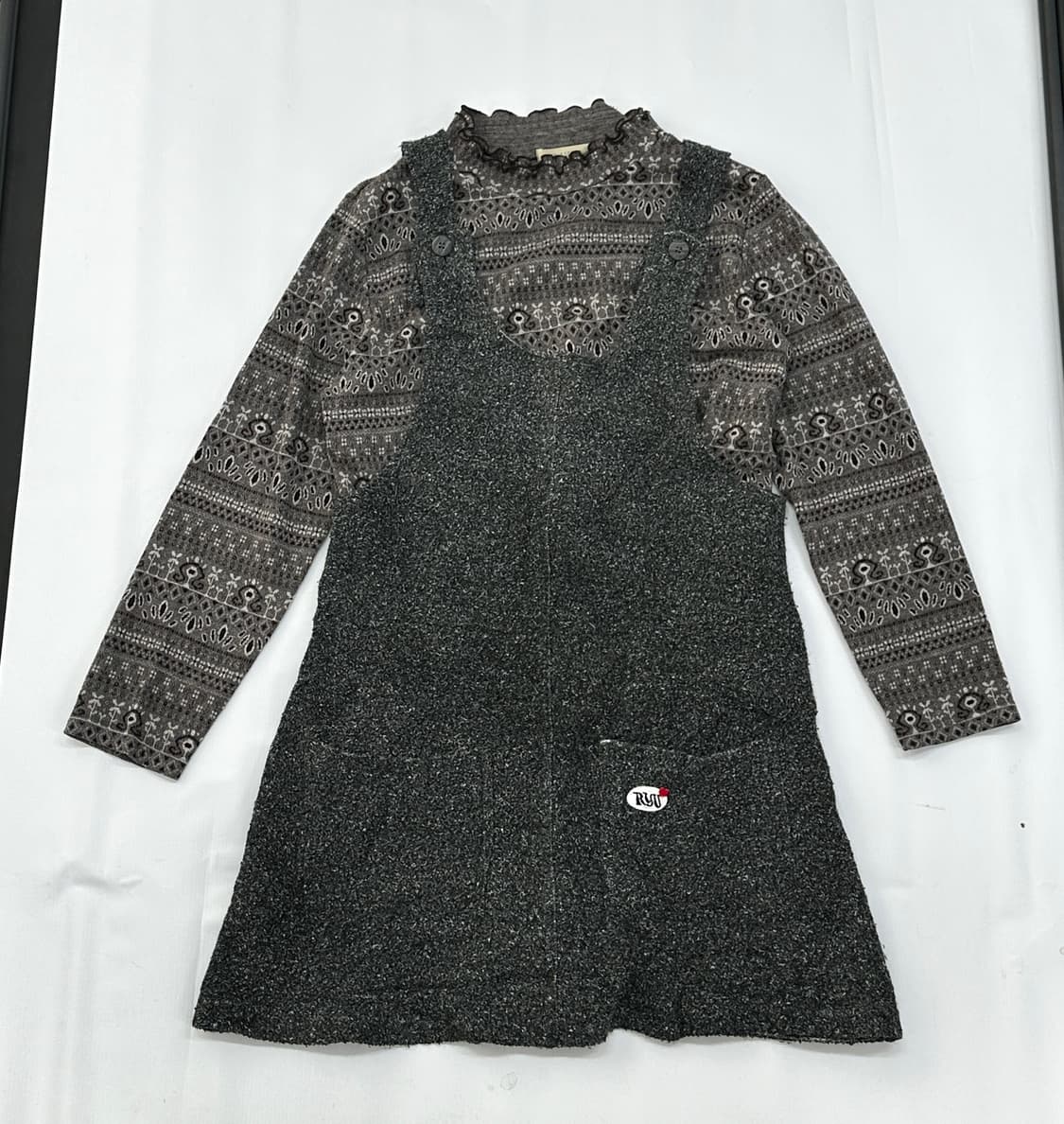 🪶하구미의 에스닉 러블리 코디세트🪶 원피스 레이어드 가을 겨울 그런지 상품이미지3