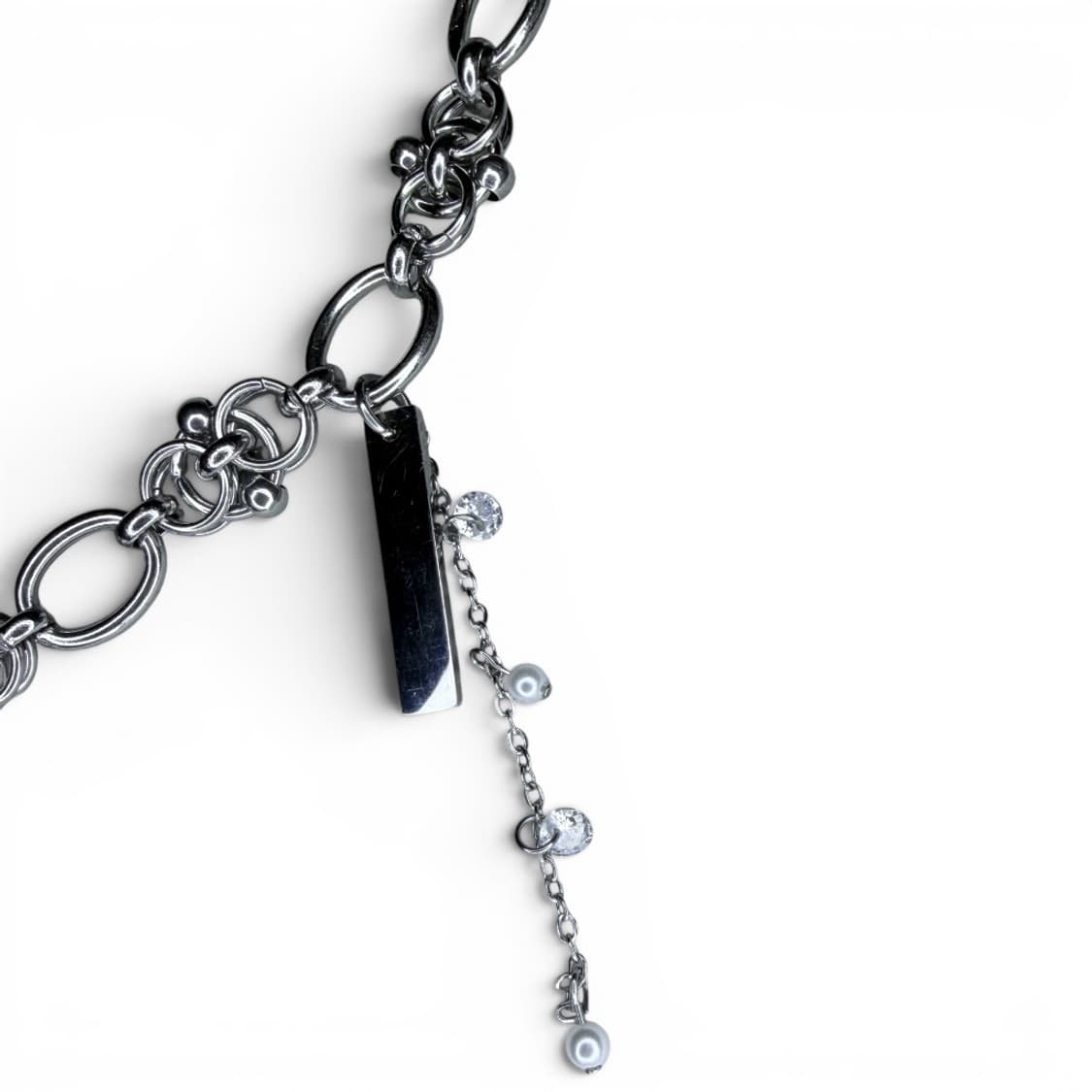 멀티체인 드롭 펜던트 목걸이 (2type) 상품이미지9