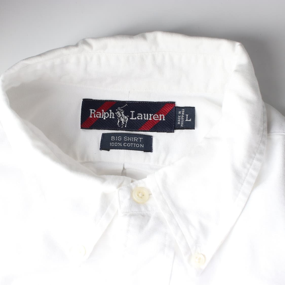 폴로 랄프 로렌 빅 셔츠 화이트 L 상품이미지5