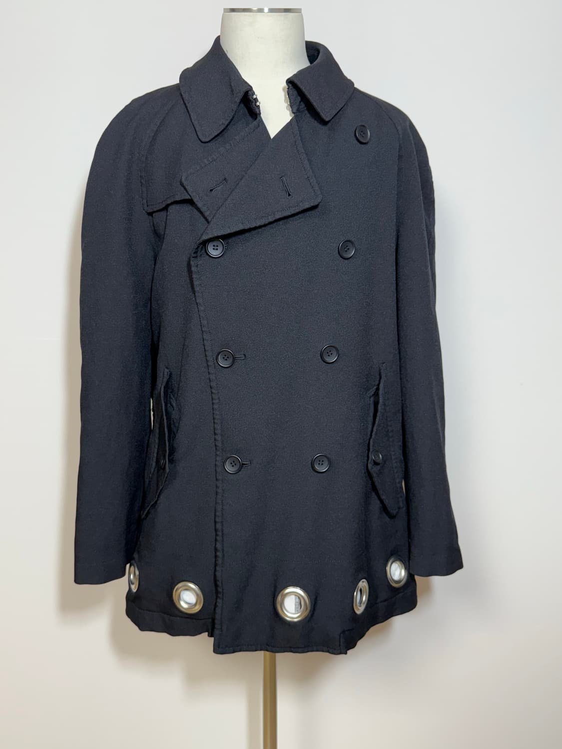 블랙 꼼데가르송 축융폴리 피코트 L 상품이미지1