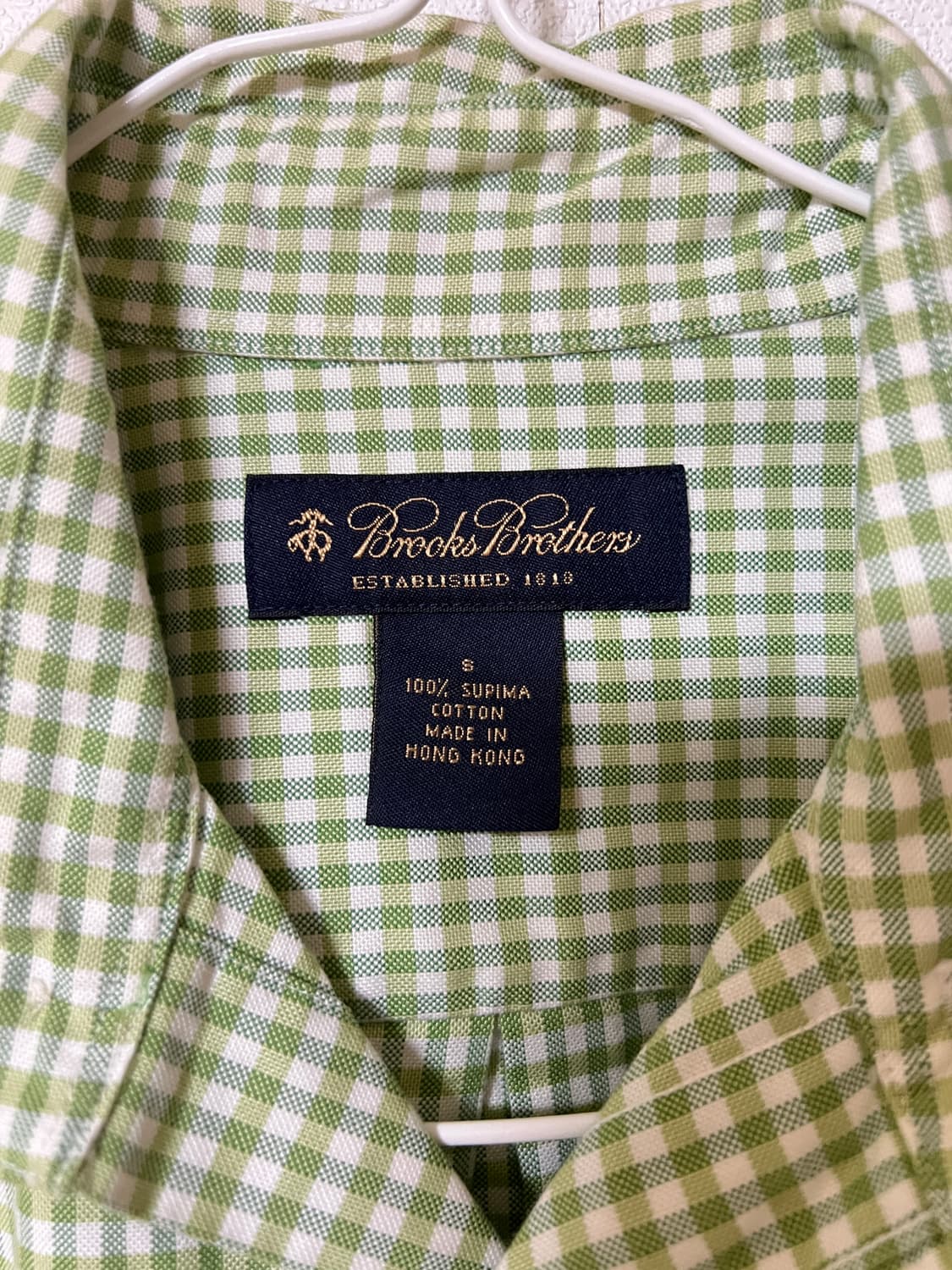 브룩스브라더스 수피마코튼 체크 셔츠 상품이미지3