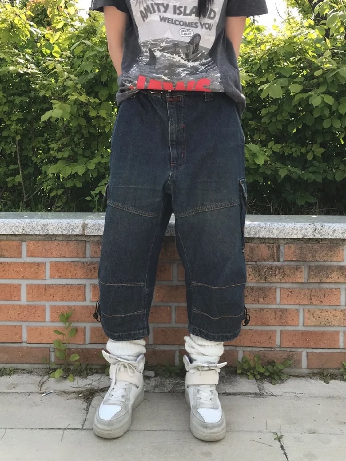 PIKO Hawaii Denim Cargo Shorts 상품이미지2