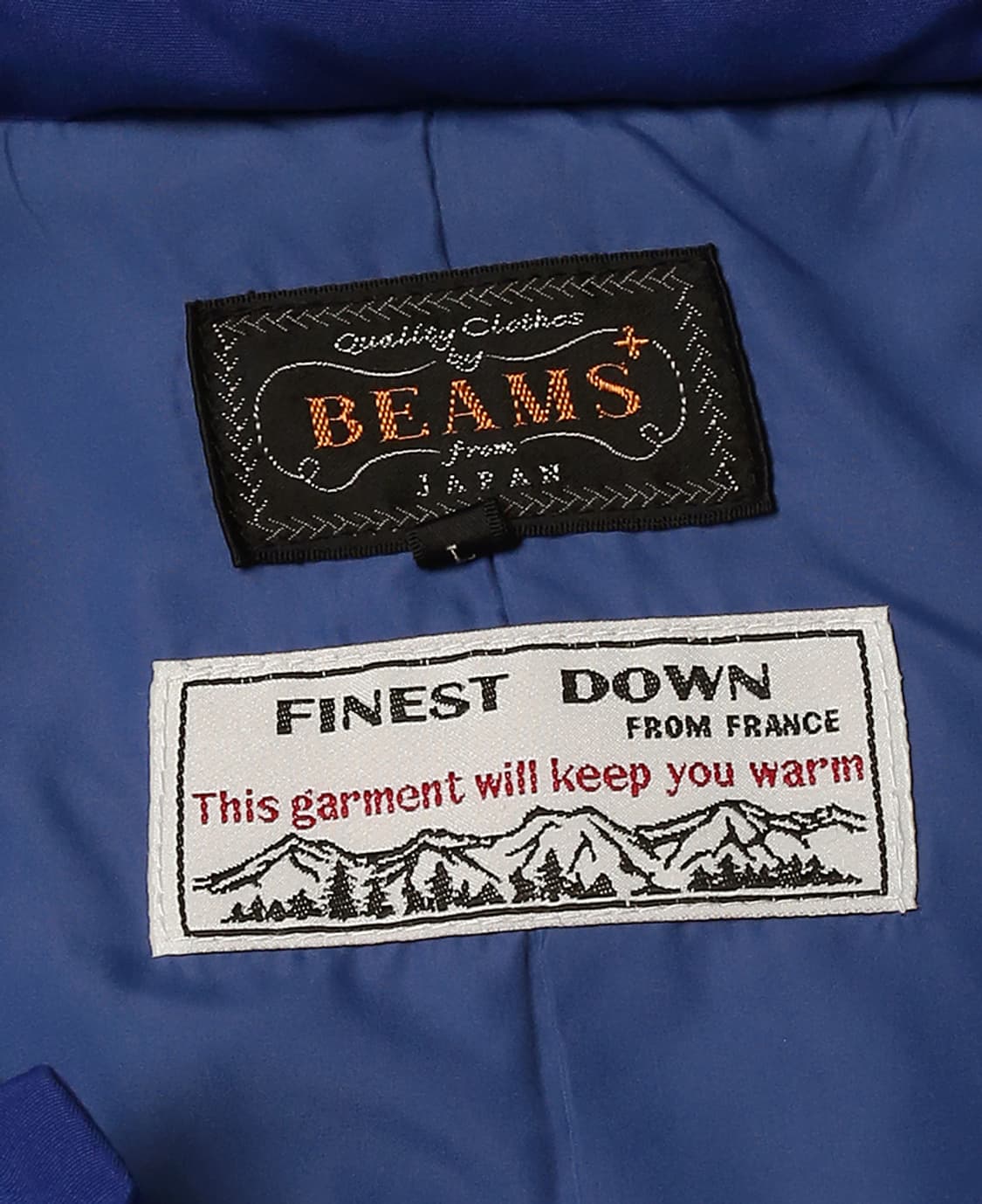 빔즈 플러스 [Beams +] 피네스트 다운 블루 패딩 코트 상품이미지6