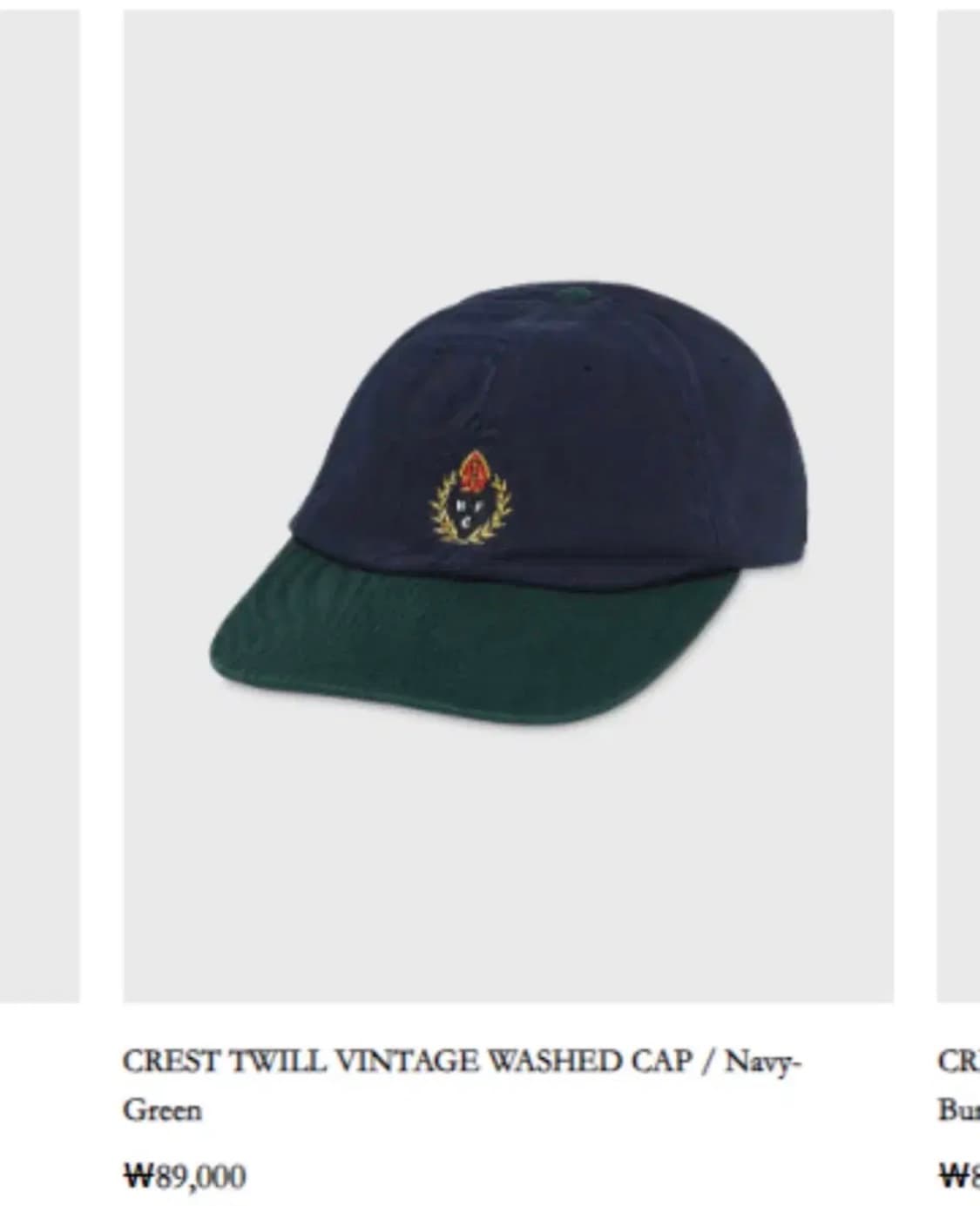 헤리티지플로스 CREST TWILL CAP 트윌 캡 모자 상품이미지1