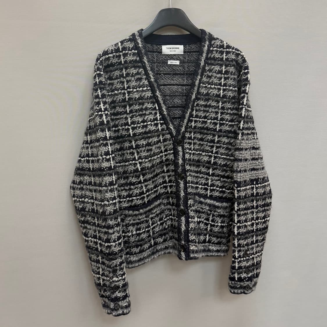톰브라운 타탄 자카드 메리노 울 가디건 ( 95 ) 상품이미지2