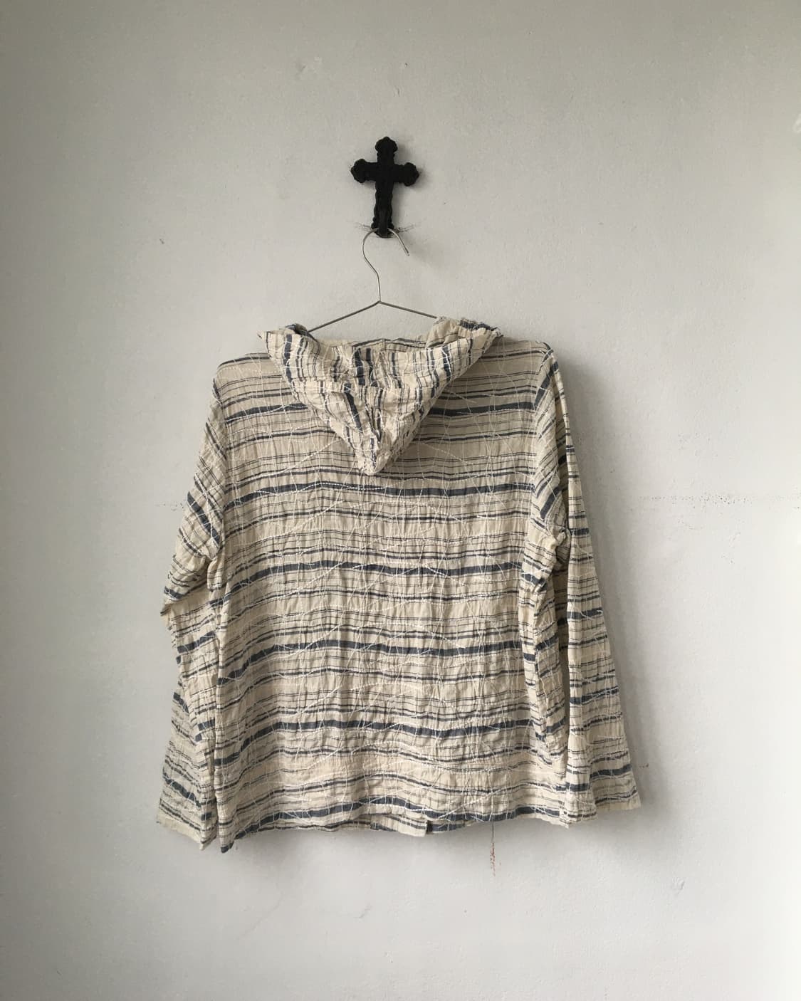 Embroidery stripe pattern hood jacket 상품이미지3