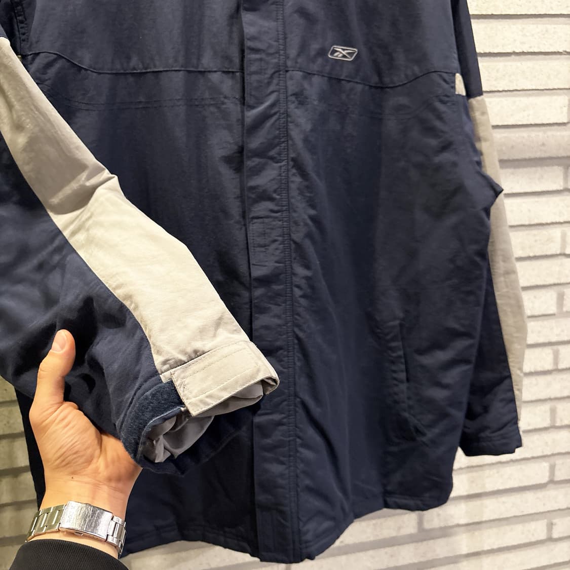 Reebok 리복 00s 퍼포먼스 집업 점퍼 로고 레터링 디테일 네이비 상품이미지5