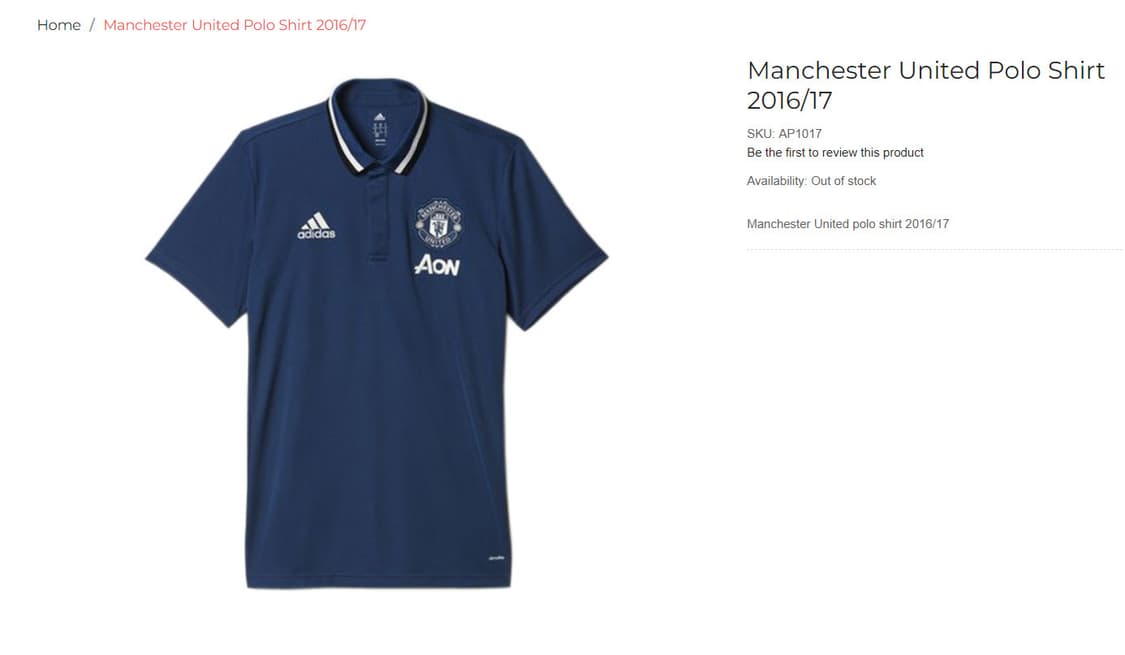 (M) Manchester United polo shirt 2016/17 상품이미지3