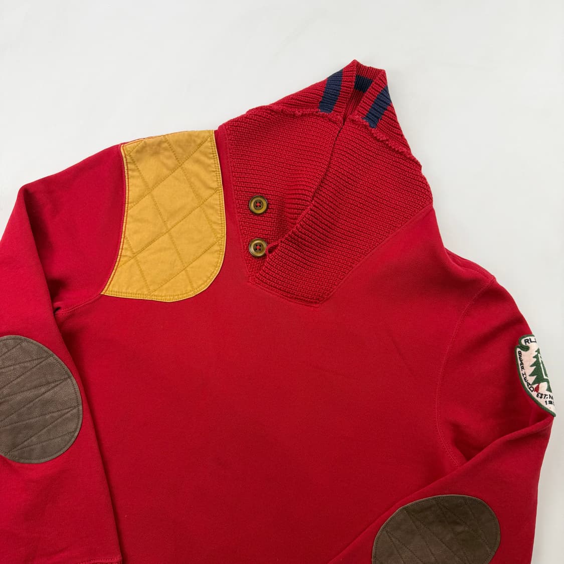 랄프로렌 럭비 숄카라 엘보패치 니트 상품이미지2