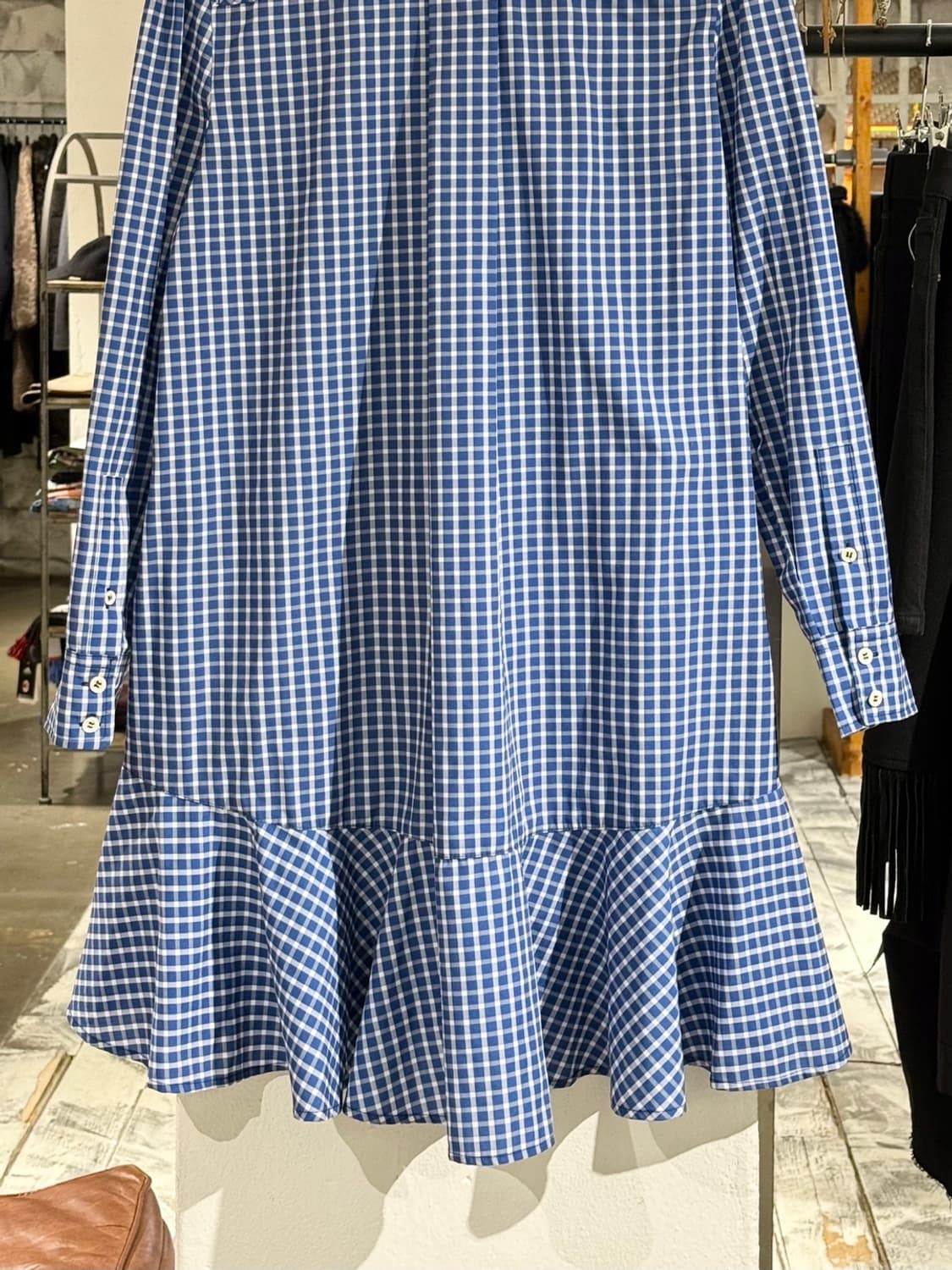 이자벨마랑 에뚜왈 블루 온드리아 셔츠 원피스 상품이미지6