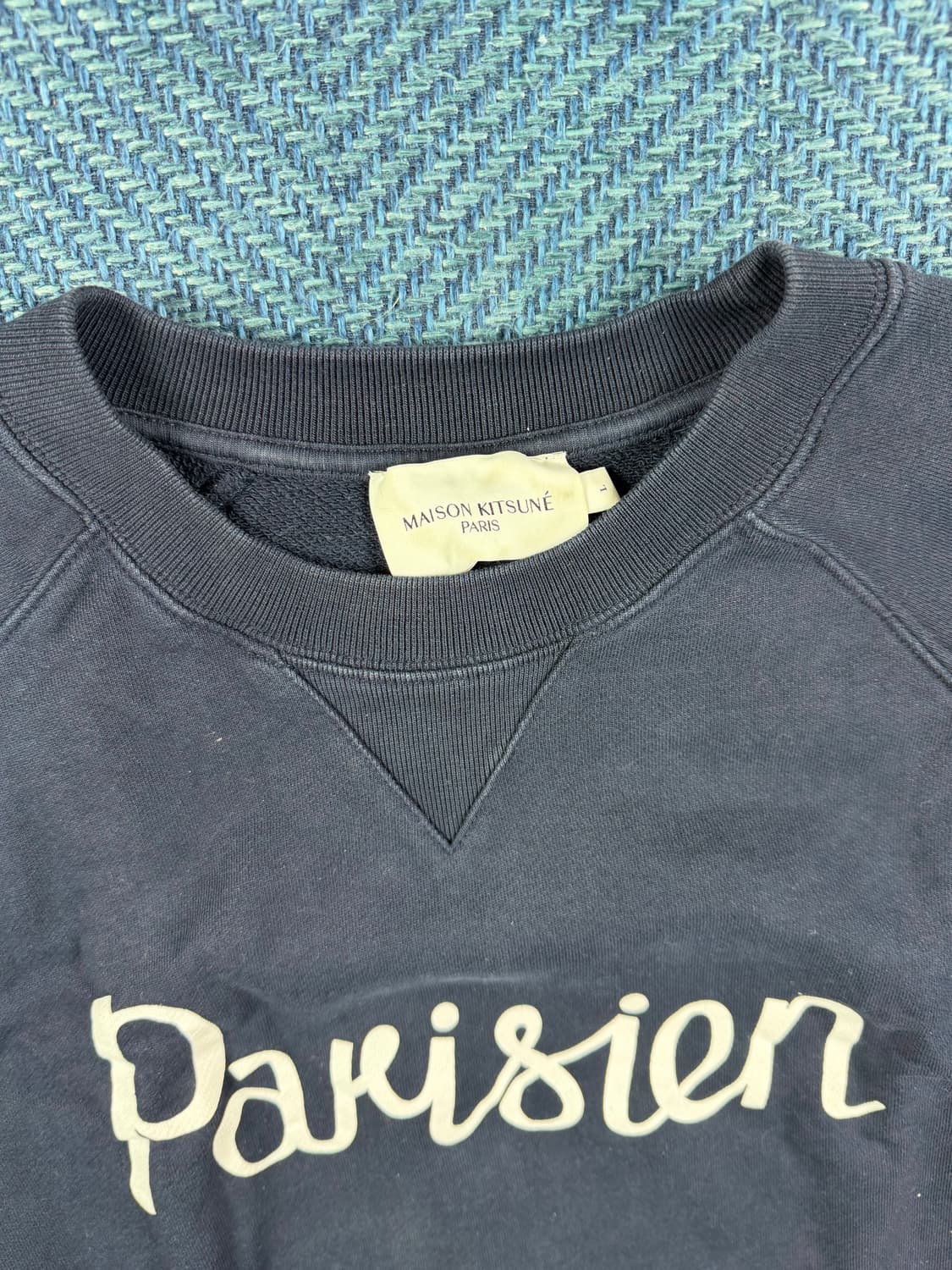 [정품] 메종키츠네 파리지앵 맨투맨 (네이비 / L사이즈) 상품이미지3