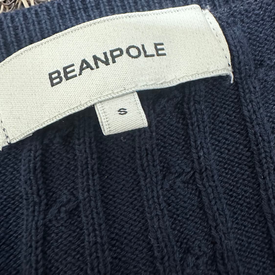 빈폴 여성 케이블 꽈배기 가디건 니트 네이비 S 상품이미지5