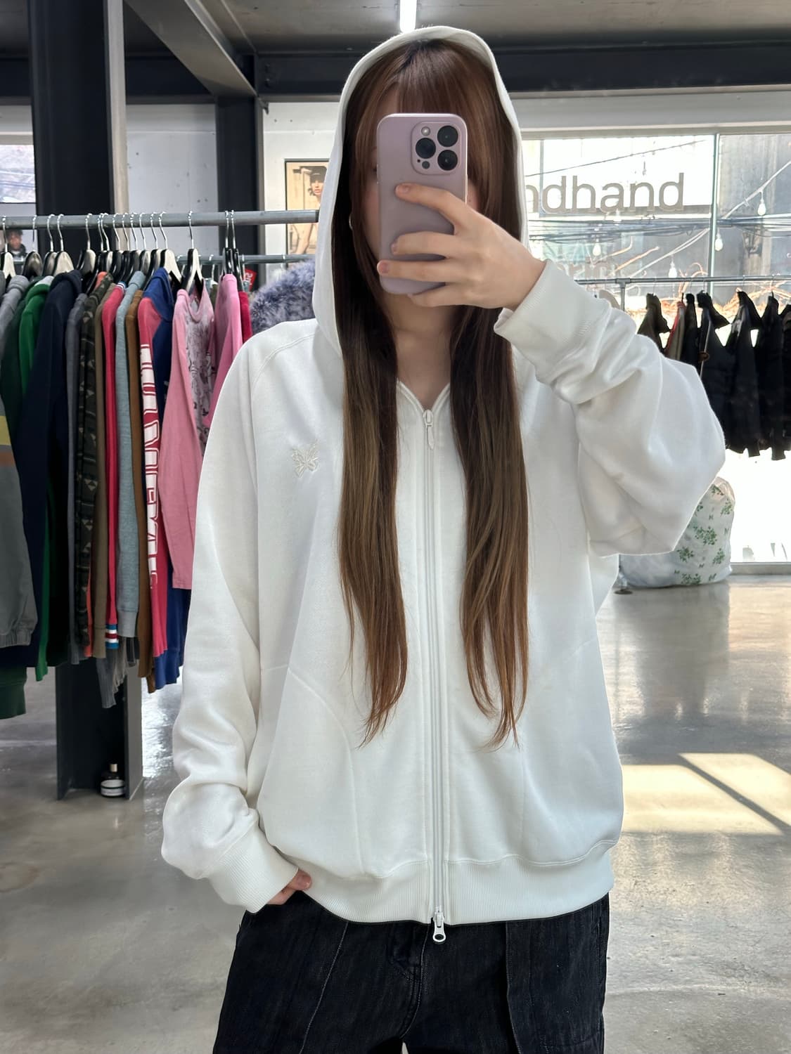 니들스 버터플라이자수 투웨이 후디드 져지 상품이미지4