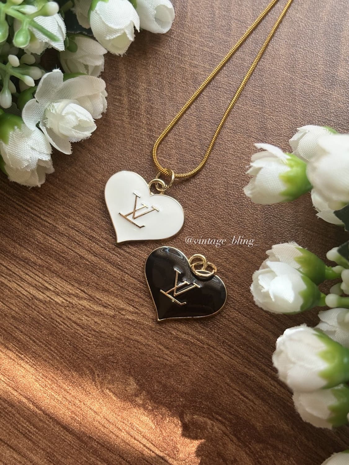 화이트) 루이비통 빅 하트 스네이크 목걸이 상품이미지4