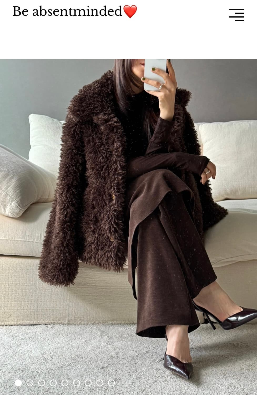 비애브선트마인디드 퍼자켓 상품이미지3