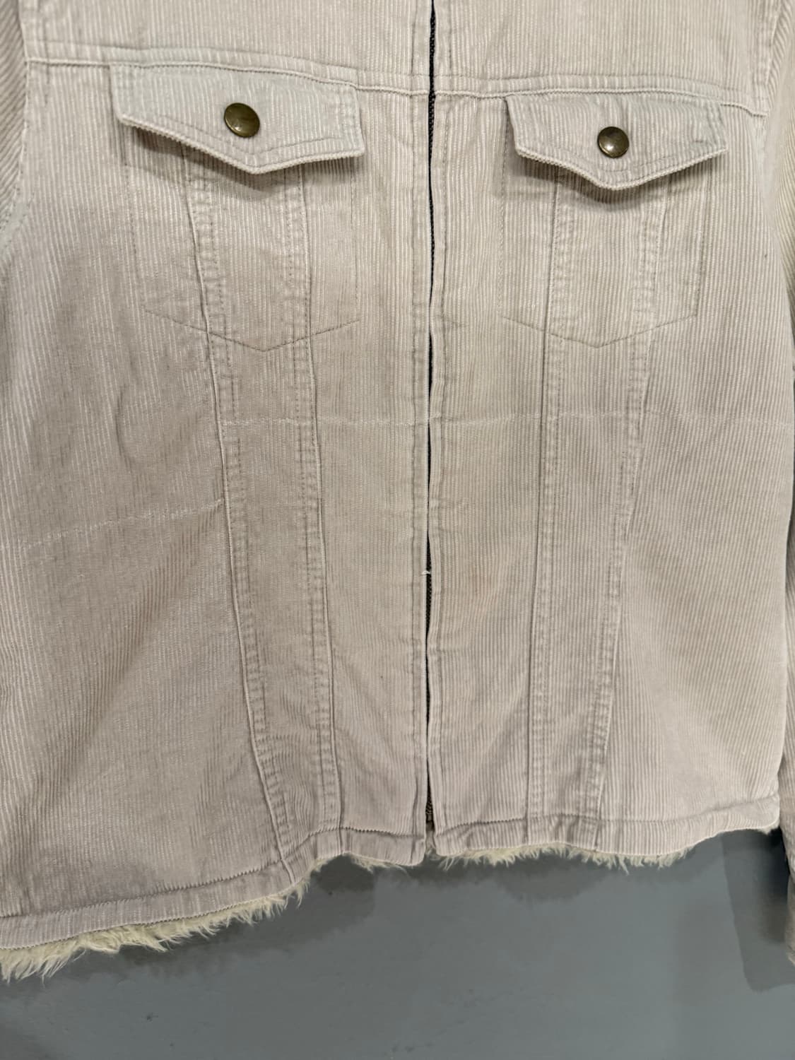 2-pocket fur trimming jacket 상품이미지6