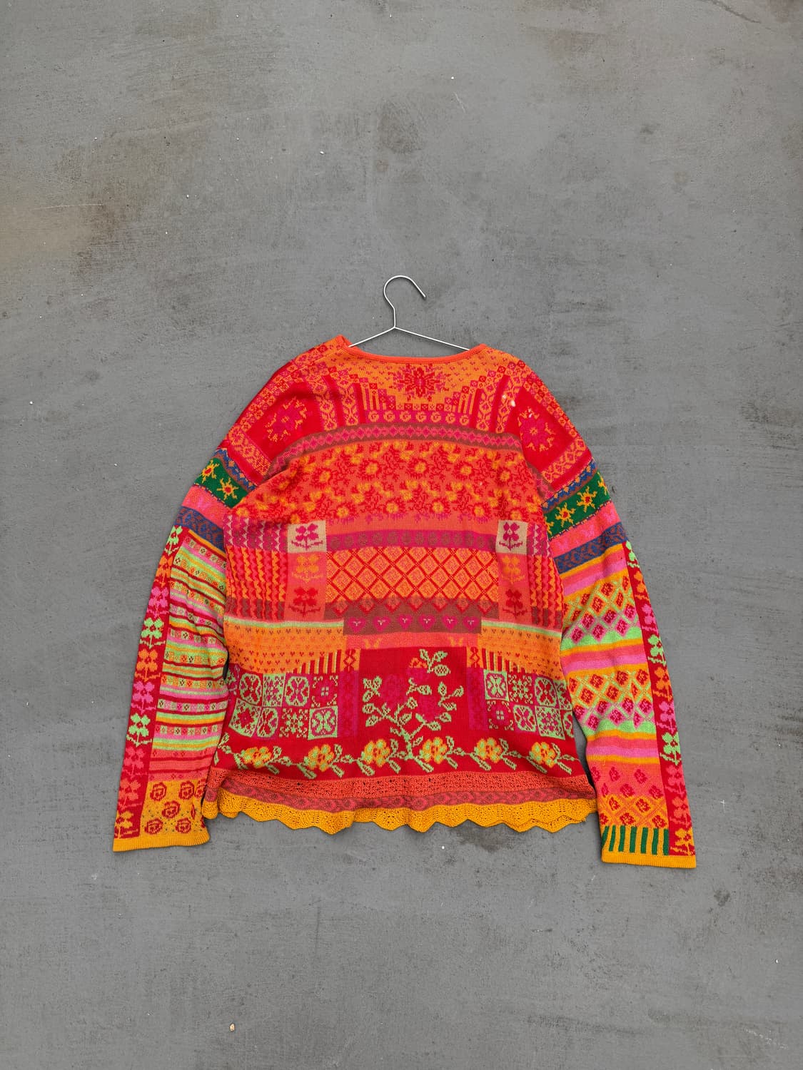 오일릴리 패턴 자카드 니트 상품이미지6