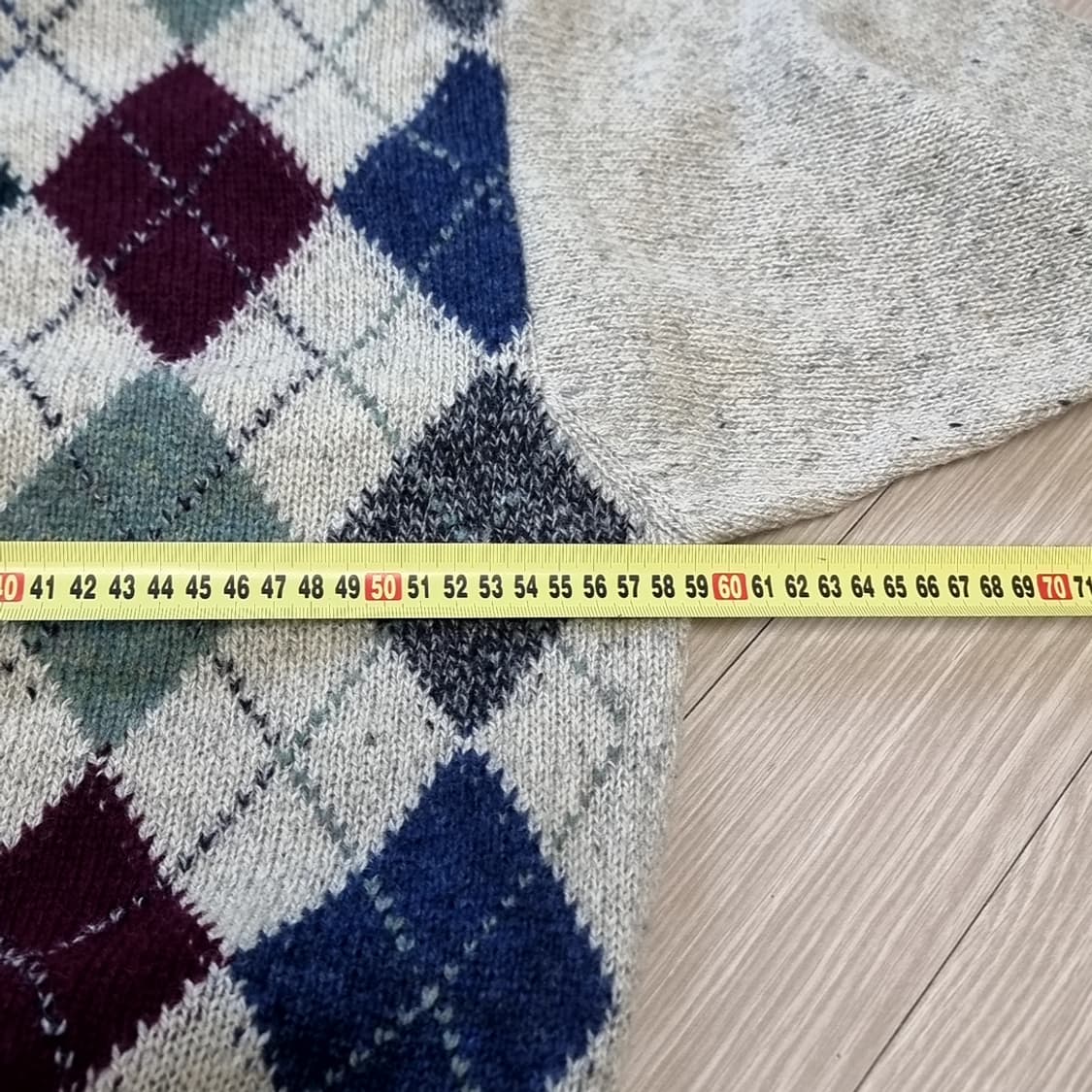 lg패션 제이프레스 빈티지 아가일 패턴 니트 스웨터(105) 상품이미지10