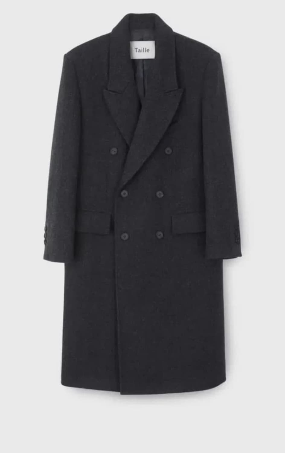 구매글)타일레 taille 챠콜 그레이 더블 브레스티드 코트 삽니다!!! 상품이미지3