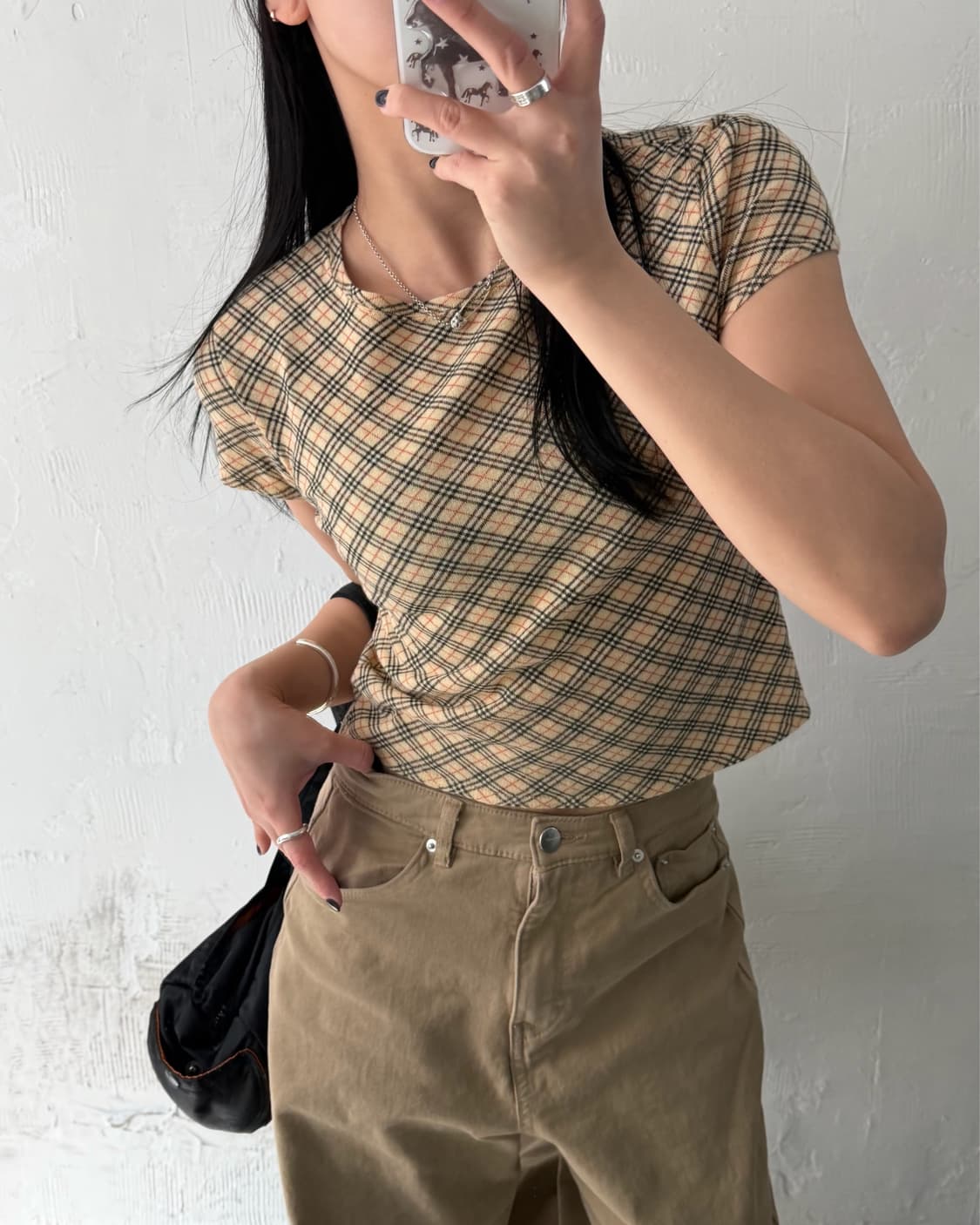 Burberry 버버리 블루라벨 노바체크 반팔 탑 상품이미지2