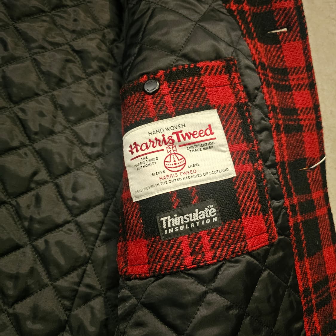 헤지스 헤리스트위드 매키노 울 신슐레이트 자켓 상품이미지4