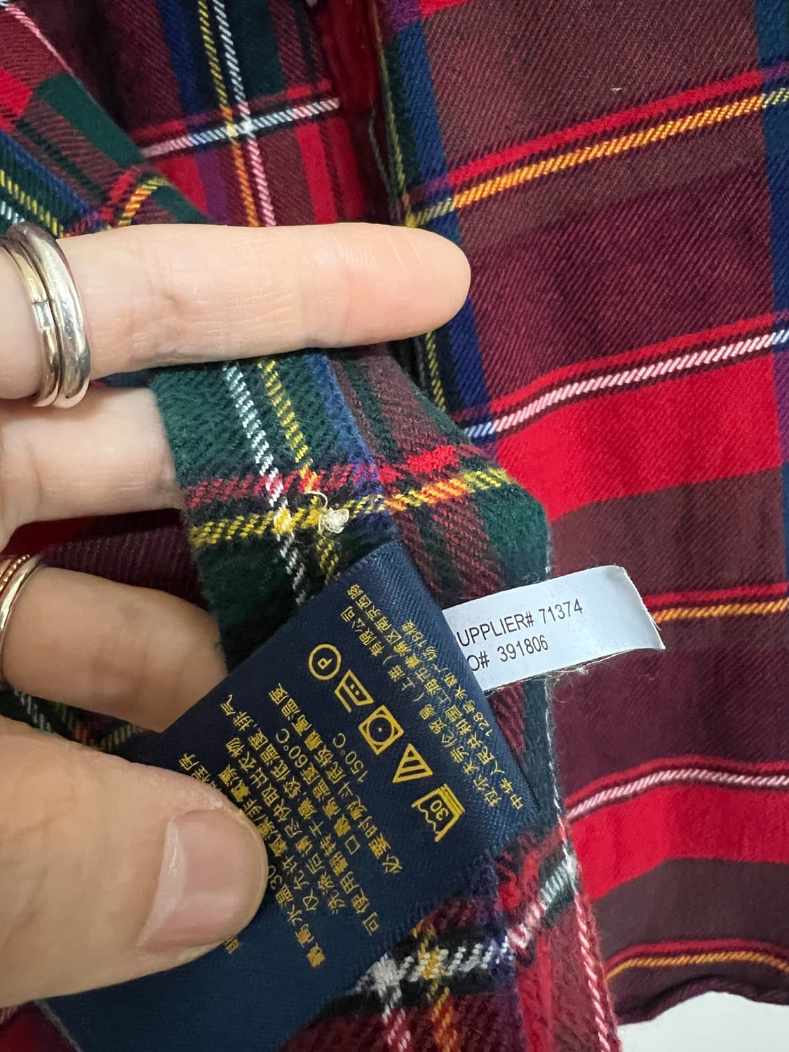 Polo Ralph Lauren Red Tartan Flannel Shi 상품이미지4