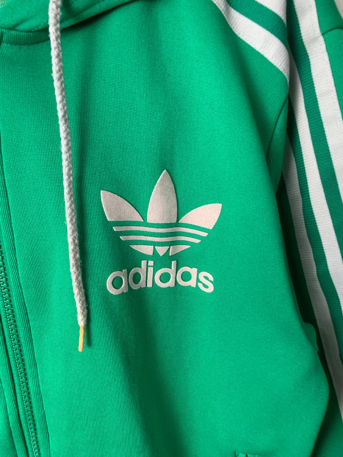 아디다스 그린 플락 트랙 후드 져지 상품이미지4