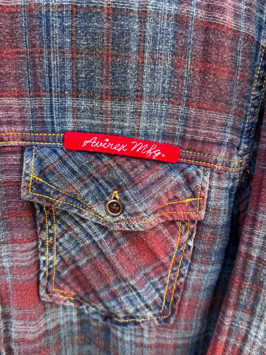 아비렉스 패치워크 체크셔츠  상품이미지4