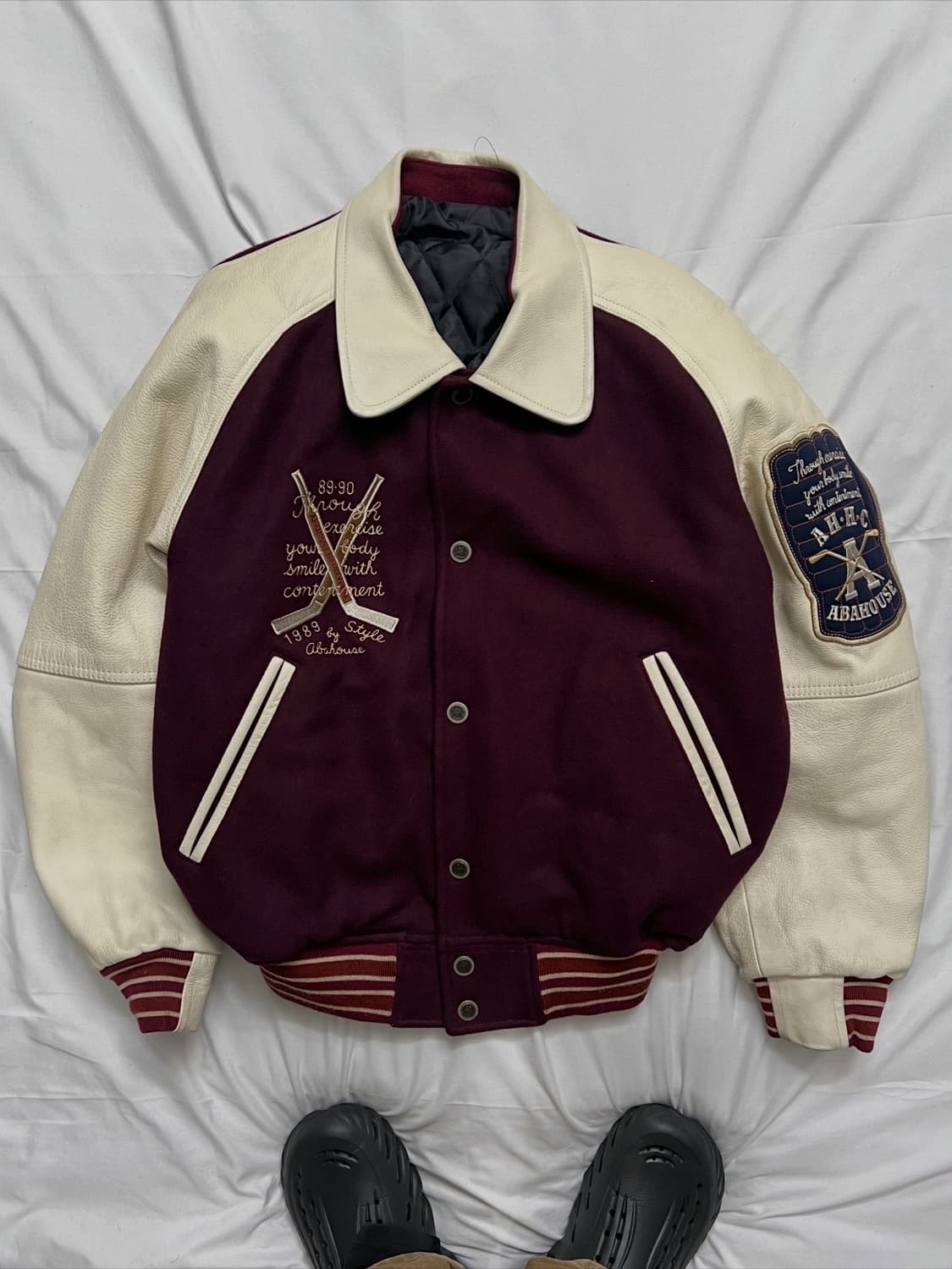 ABAHOUSE 아바하우스 아이스하키 바시티 자켓 상품이미지2