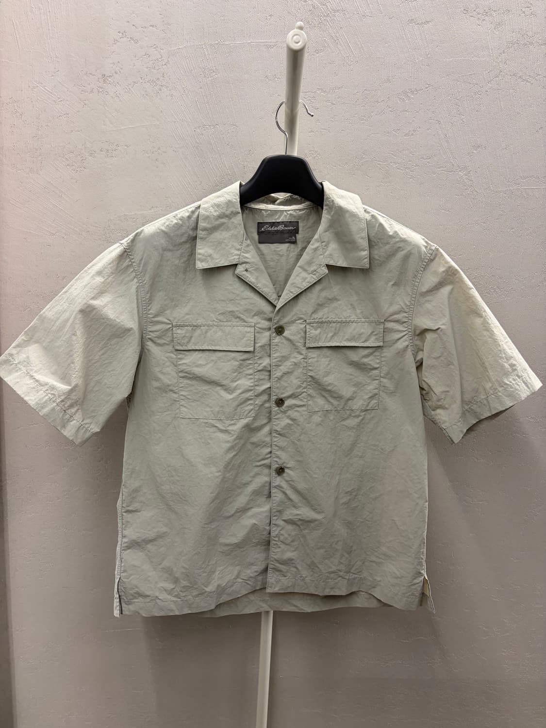 에디바우어 카키 나일론 반팔 셔츠 XL 상품이미지2