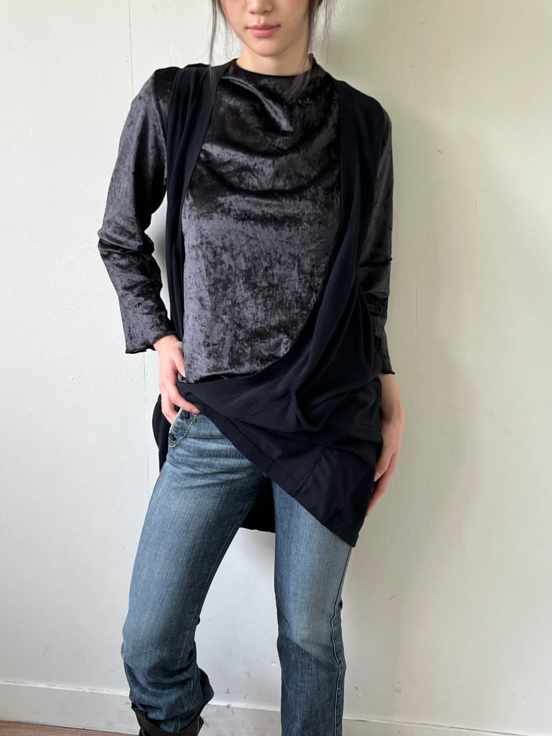 BAPE 아카이브 블랙 가디건 상품이미지5