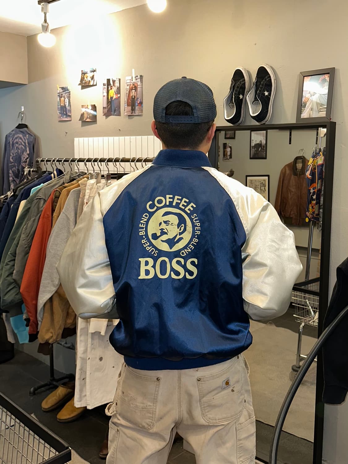 90’s Suntory Coffee Boss satin jacket  상품이미지2