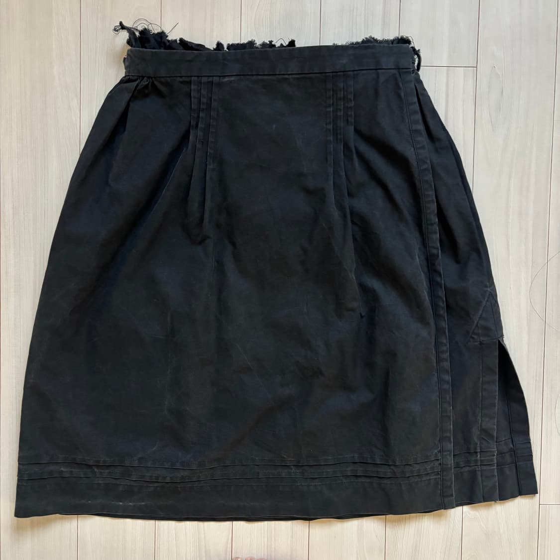 Bernhard Willhelm 버나드 윌헴 블랙 랩스커트 상품이미지5