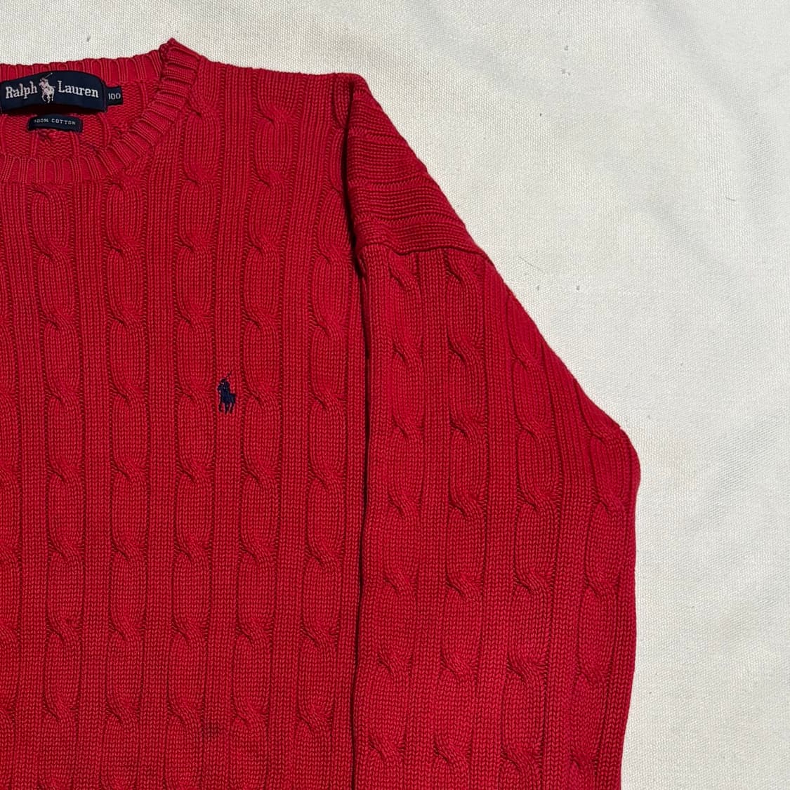 100 폴로랄프로렌 네이비 포니 케이블 니트 상품이미지1