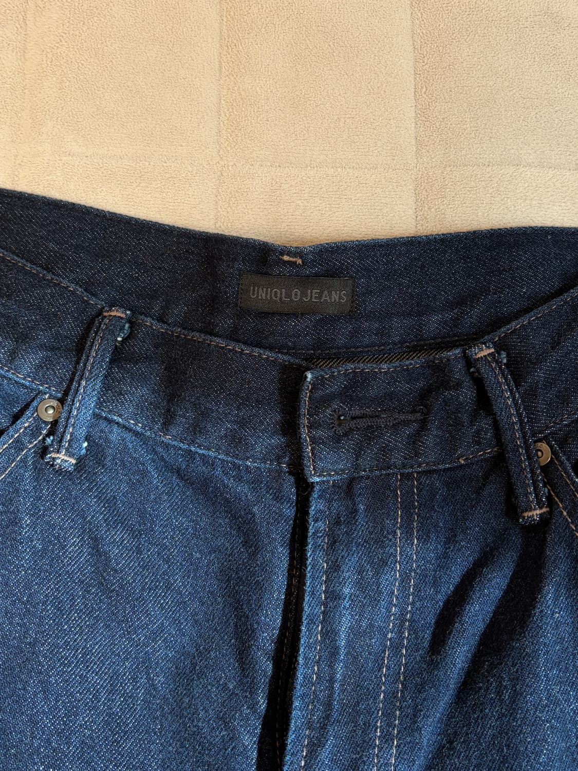 유니클로 배기커브진 네이비 28사이즈 상품이미지3