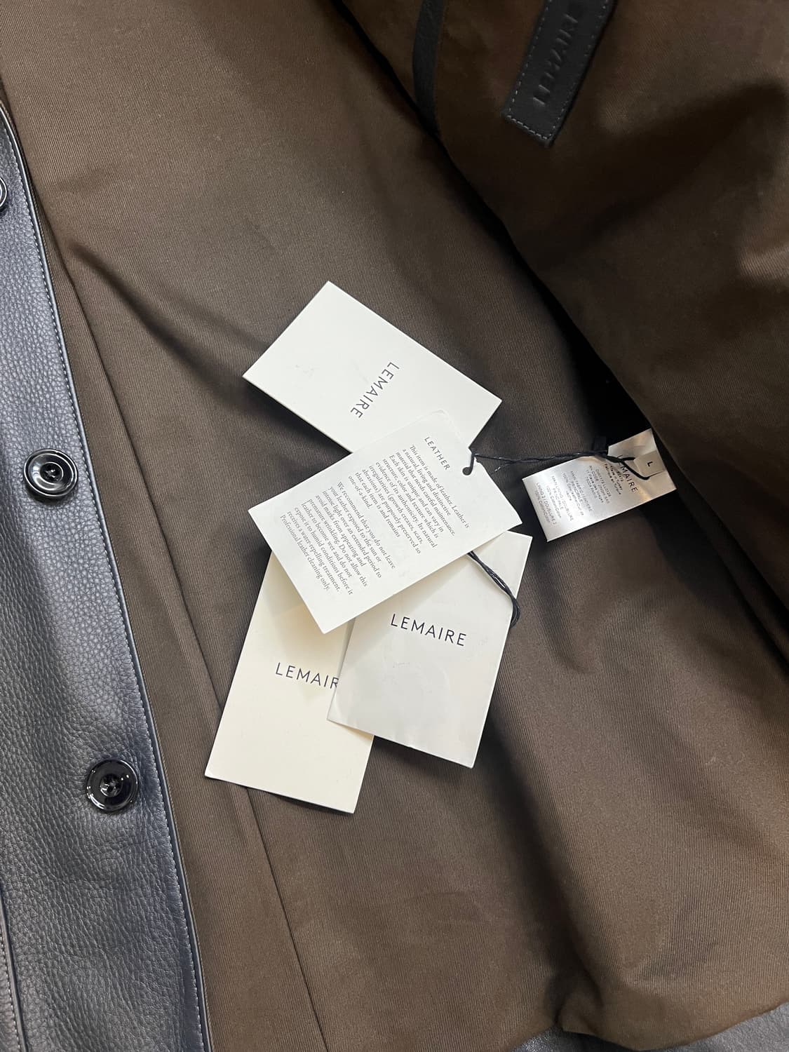 르메르/25fw 워크웨어 레더자켓/ L 상품이미지7