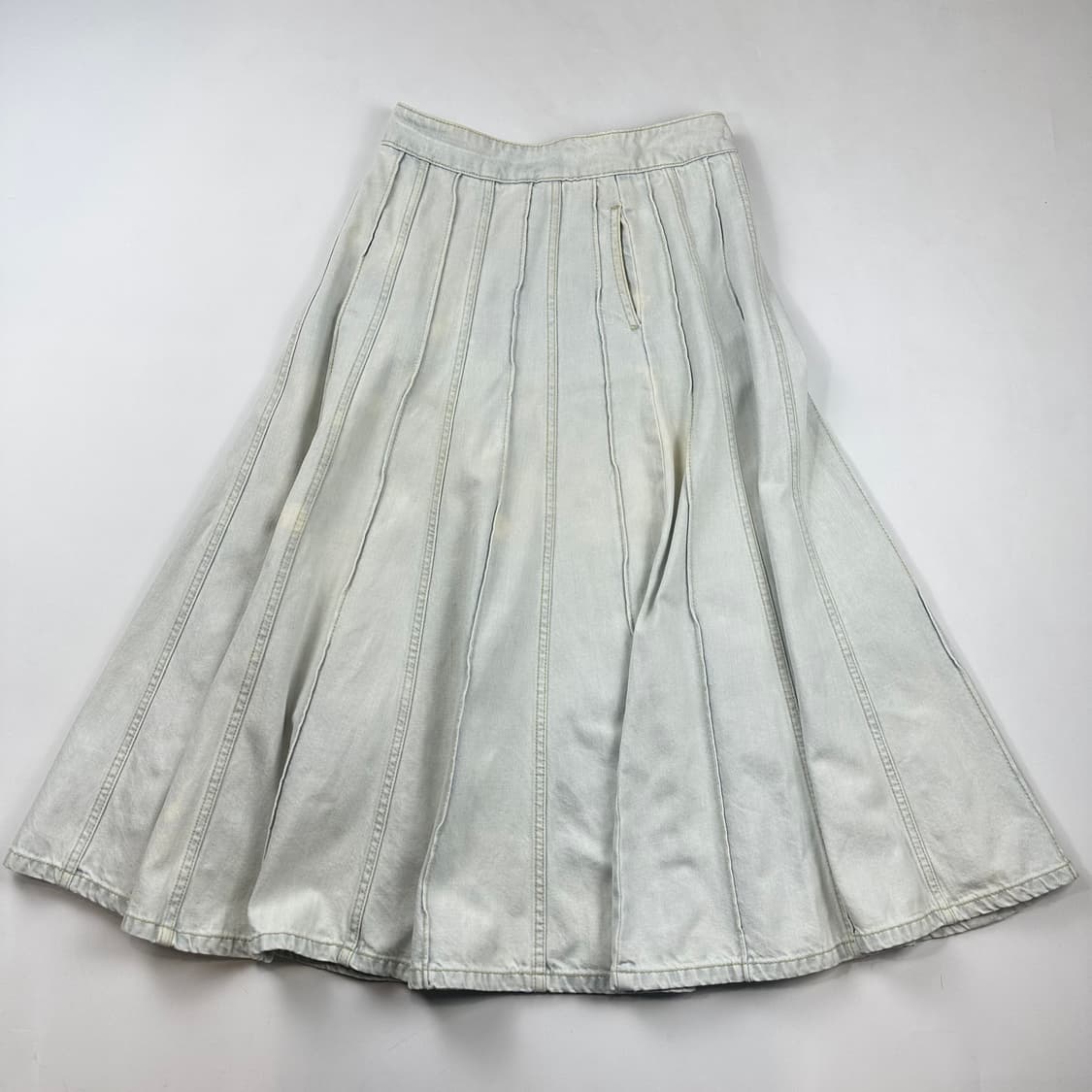 Sandro 산드로 데님 플레어 롱 스커트 상품이미지6