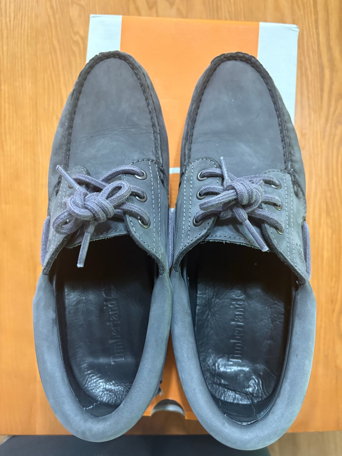 팀버랜드 보트슈즈 3아이 다크그레이 누벅 상품이미지7