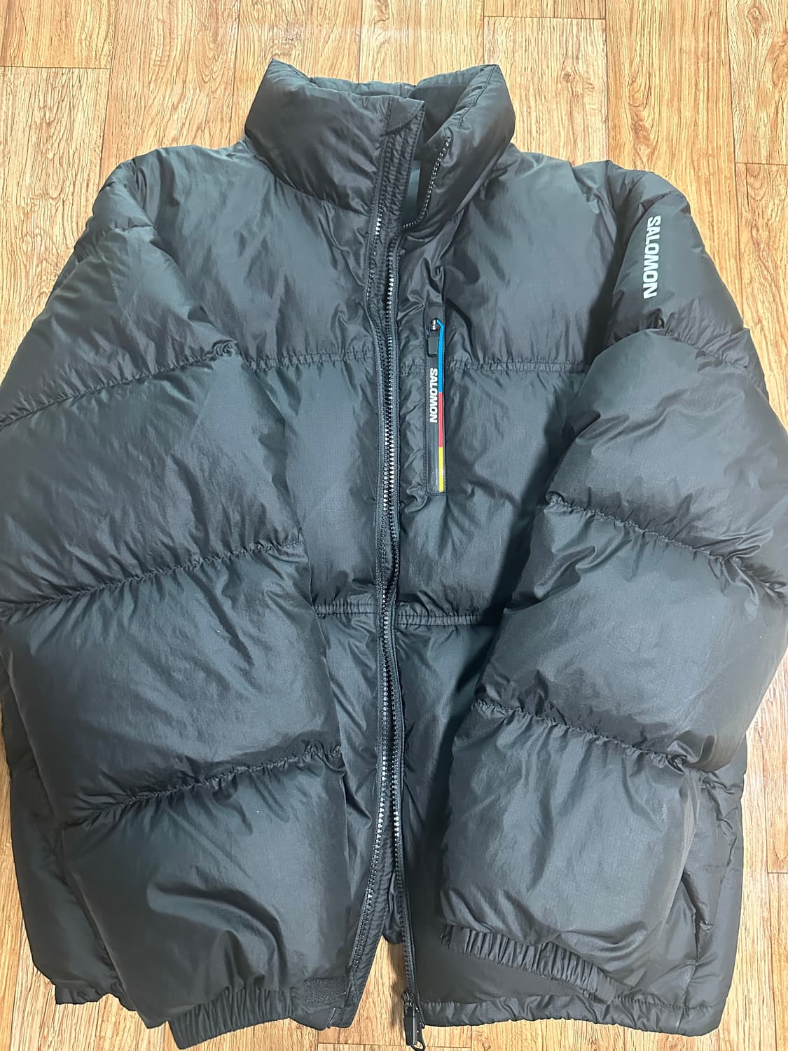 살로몬 컨투어 다운 자켓 블랙L 상품이미지1