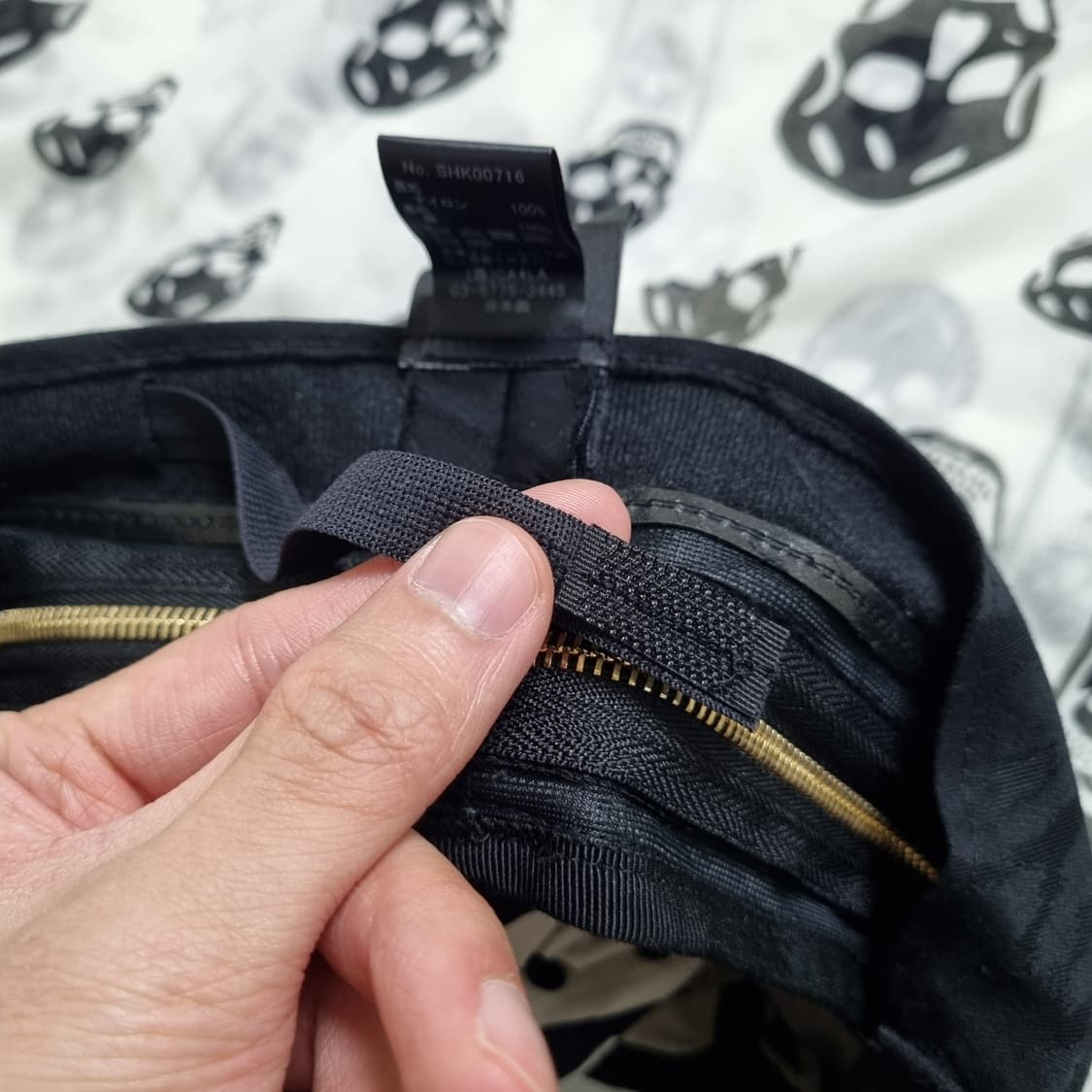 CA4LA 지퍼 캐스킷 뉴스보이캡 블랙 상품이미지6