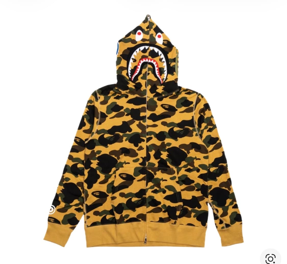 구함) 베이프 샤크 후드집업 황계 s사이즈 상품이미지1