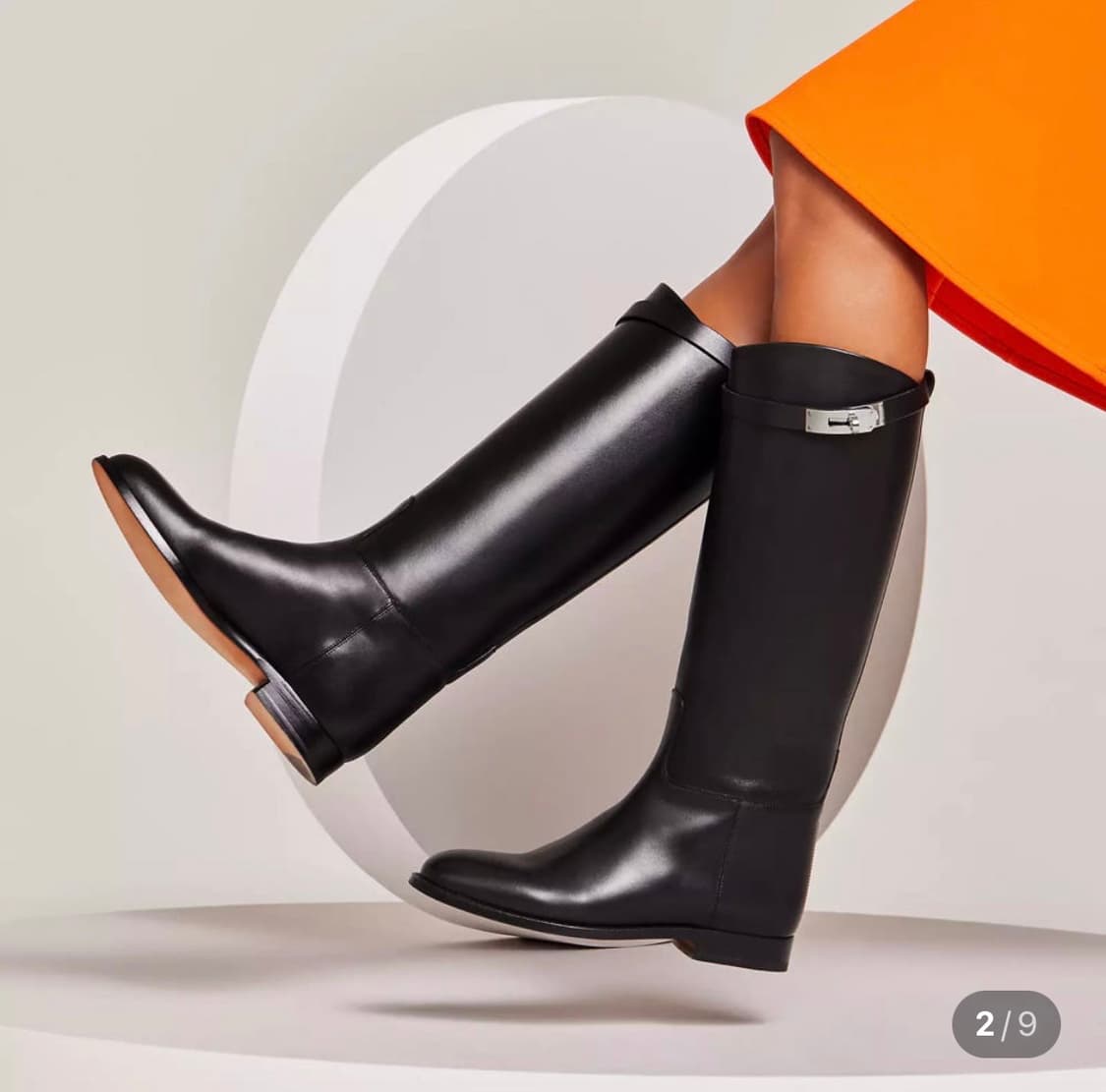 에르메스 점핑 롱 부츠 블랙 (새제품) 상품이미지1