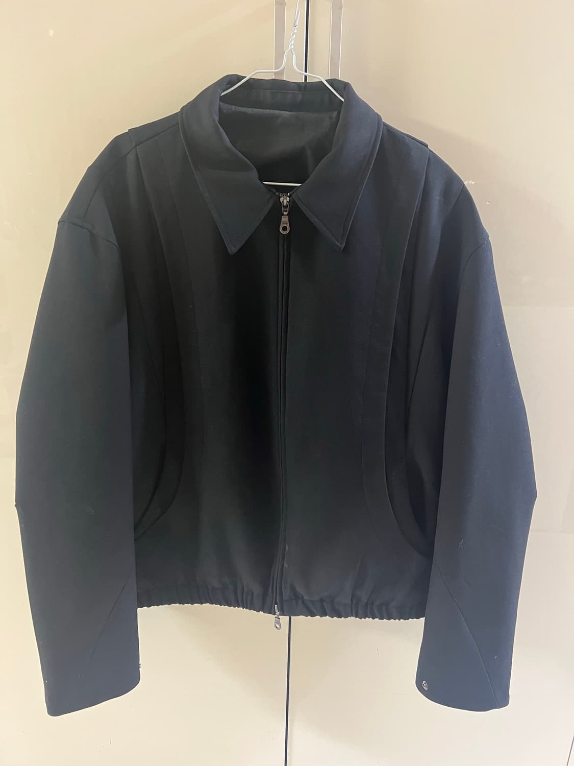 쿠어 울 블루종 블랙M 상품이미지1