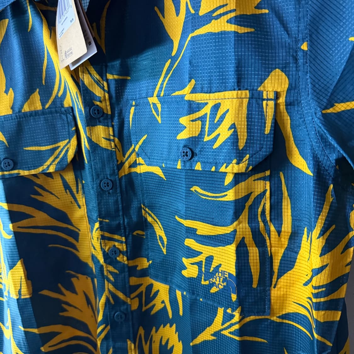 노스페이스 하와이안 패턴 투포켓 셔츠 s (100) 상품이미지2