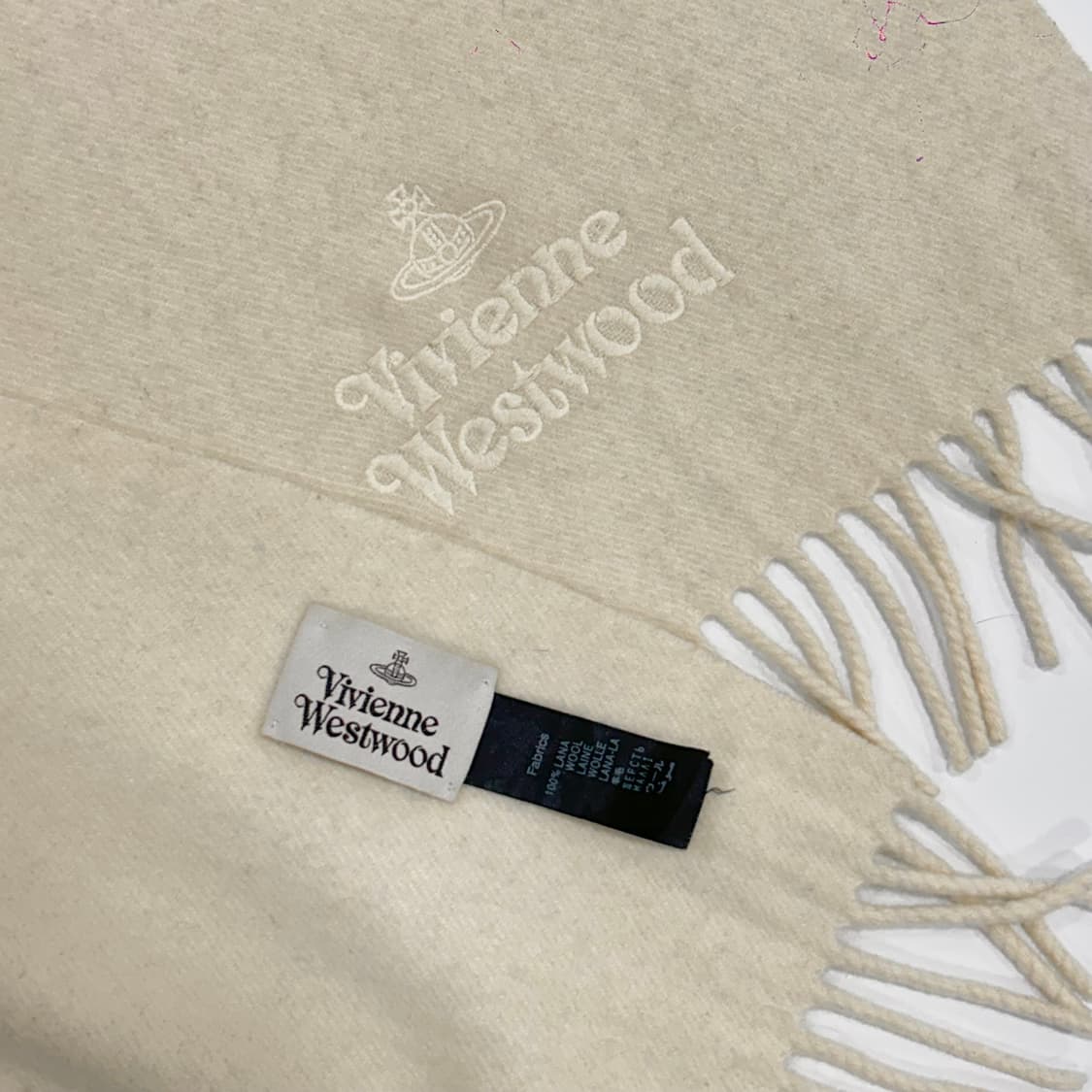 Vivienne westwood 비비안웨스트우드 아이보리 목도리 상품이미지4